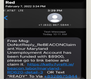 Scam Alert: Md. Unemployment Insurance Fraud – WGMD