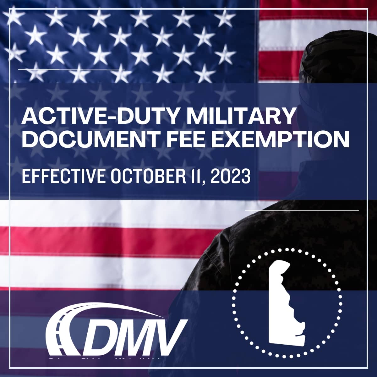 active duty military fee exemption