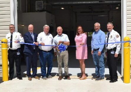 L-R: Robert Mauch, Sussex County Department of Public Safety Deputy Director-EMS; Todd F. Lawson, Sussex County Administrator; John L. Rieley, Sussex County Council Vice President; Douglas B. Hudson, Sussex County Council President; Gina A. Jennings, Sussex County Finance Director/Chief Operating Officer; Steve McCarron, Sussex County Councilman; and Robert W. Murray, Director of Sussex County Department of Public Safety / Image courtesy Sussex County Gov't