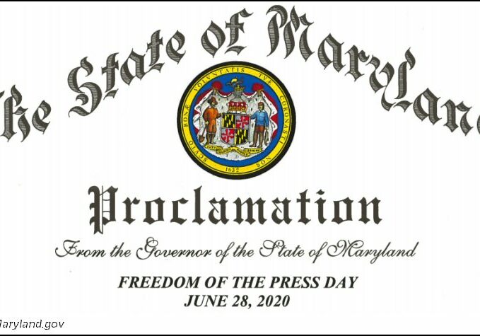 06-28-20 MD Proc-Freedom of Press Day