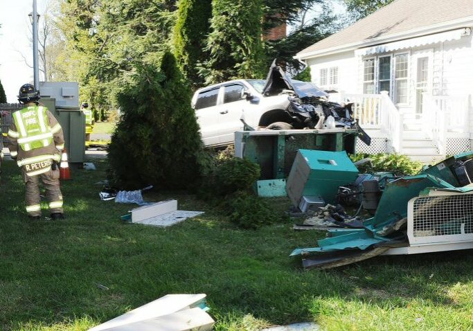 Rehoboth Beach VFC - vehicle crash on Warrington Road / Photo by Chuck Snyder