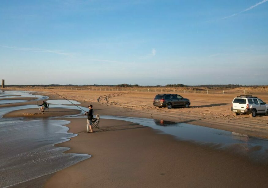 Photo courtesy of DNREC - Fishing at Cape Henlopen State Park