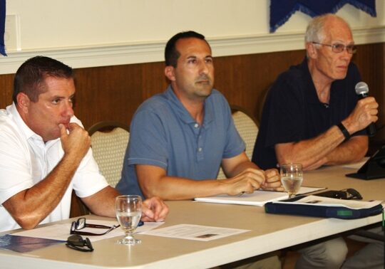 L-R - William Stevens, Gary Moskowitz, Gary Persinger / Image from 2018 candidate forum courtesy WGMD/Alan Henney.