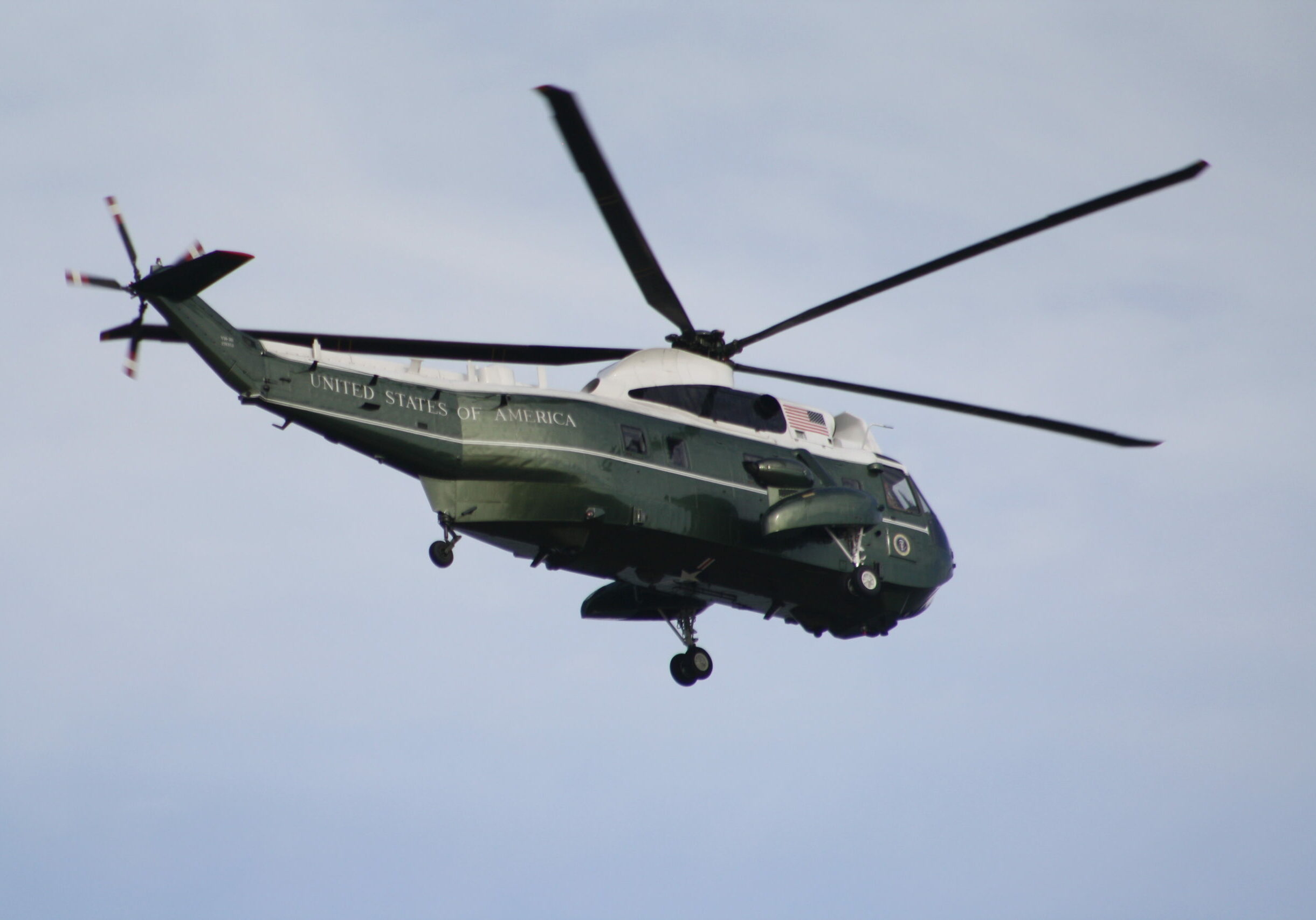 Marine 1 in the air over Rehoboth Beach earlier this week (photo: WGMD's Alan Henney)