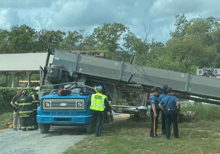 Grain elevator accident (photo courtesy of Laurel Fire Dept.)