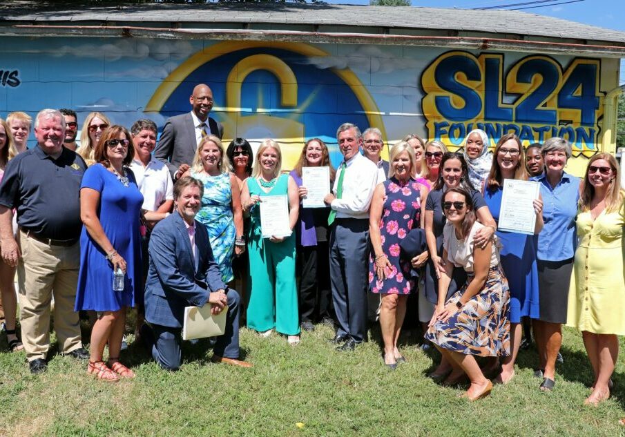 Gov. John Carney signed several mental health-related bills Wednesday (photo shared by Delaware State House Democratic Caucus)