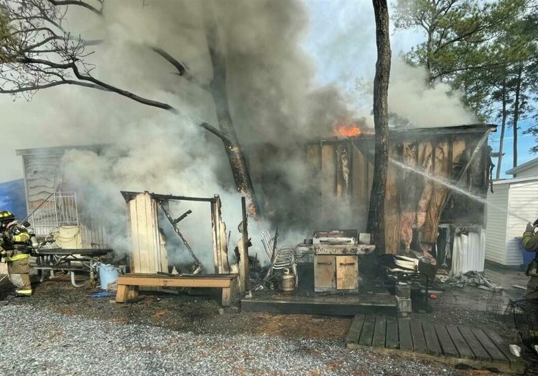 Oyster Rd Fire photo courtesy of Indian River Volunteer Fire Company