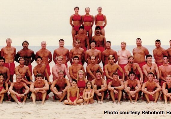 Rehoboth Beach Patrol in 1995. Photo courtesy Rehoboth Beach Museum.