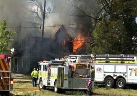 Photo courtesy of Blades Vol. Fire Co., fire on Seaford Rd. Apr. 18 2021