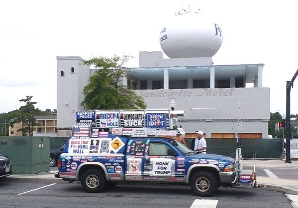 The Trump Truck. Image courtesy WGMD/Alan Henney