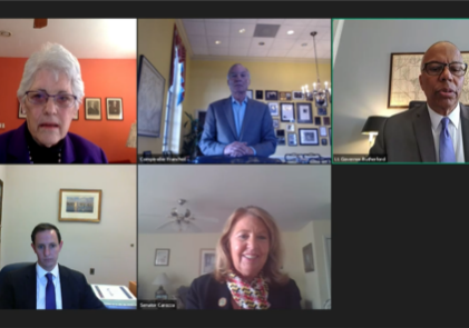 Md. State Sen. Mary Beth Carozza joined a virtual meeting of the Maryland Board of Public Works