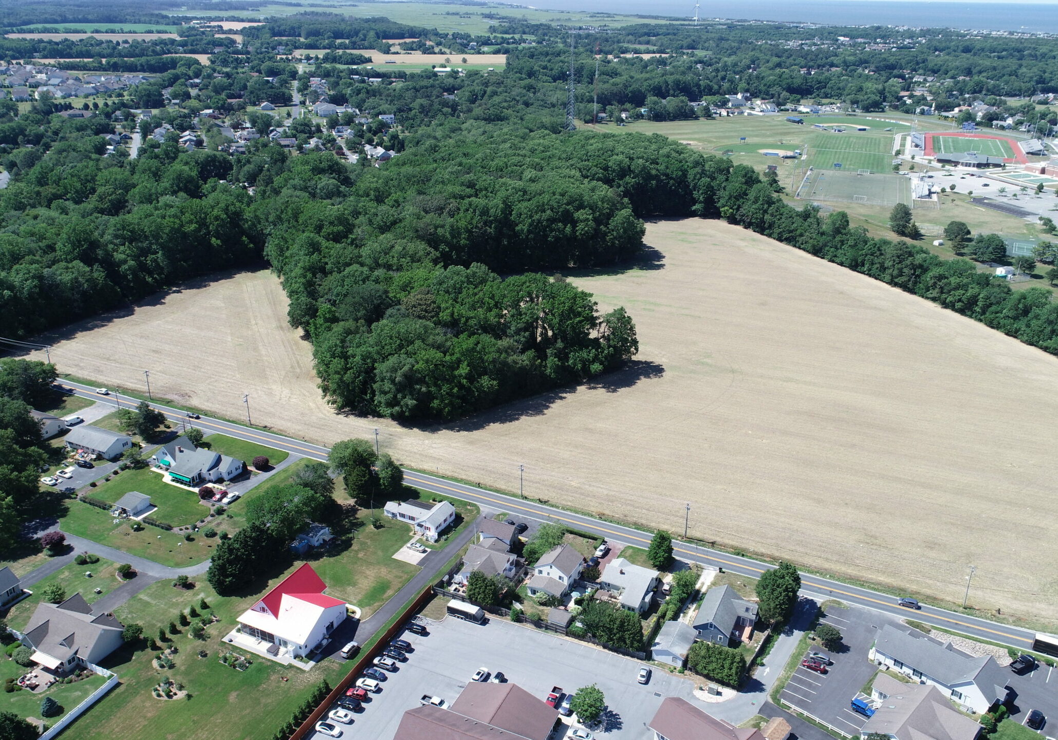 Aerial view of Jones Farm